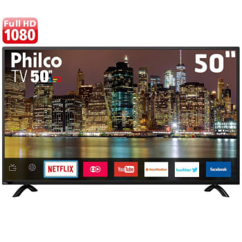 Smart TV LED 50" Full HD Philco PTV50E60SN com Netflix, Midiacast, Dolby Audio, Processador Dual Core, HDMI e USB