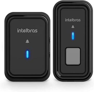 Campainha Sem Fio Com Bateria Intelbras CIB 101 Preto