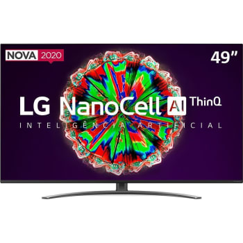 Smart TV LED 49" 4K LG 49NANO81SNA Nano Cell 4 HDMI 2 USB WiFi Bluetooth