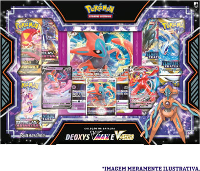 Box Pokémon Coleção De Batalhas Deoxys VMAX E V-ASTRO