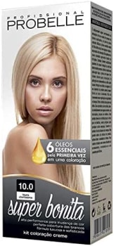 2 unidades - Creme Colorante Probelle Cosmeticas Profissionais Louro Claríssimo