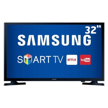 Smart TV LED 32" HD Samsung 32J4300 com Connect Share Movie, Screen Mirroring, Wi-Fi,  Entradas HDMI e Entrada USB