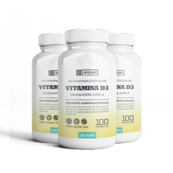 Kit 3x Vitamina D - Iridium Elements