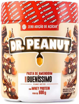 Pasta de Amendoim DR. Peanut Bueníssimo 600G - Com Whey Protein