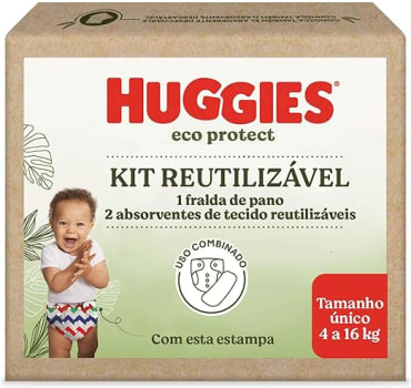 Huggies Kit Fralda Reutilizável Eco Protect - Listrado