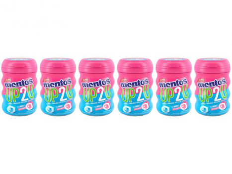 Goma de Mascar Mentos Pure Fresh Tutti-Frutti - Menta sem Açúcar 56g Display 6 Unidades - Magazine Ofertaesperta
