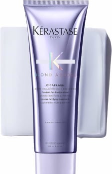 Kérastase Condicionador Blond Absolu Cicaflash, Cabelos loiros, descoloridos, Hidratação, restauração, Ácido Hialurônico, Flor de Edelweiss, 250 ml