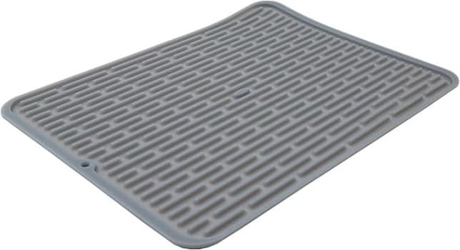 Tapete Escorredor Louca Silicone Oxo Cinza 43x32cm