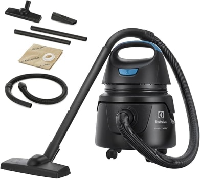 Aspirador água pó Electrolux compacto potente função sopro 1400W 12L total 5L útil protetor térmico AWD01 220v