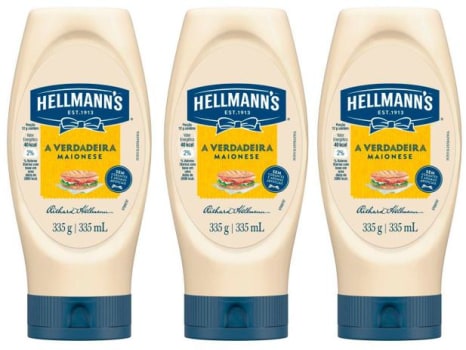 Kit Maionese Tradicional Hellmanns 335g - 3 Unidades - Magazine Ofertaesperta