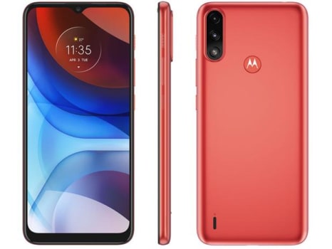 Smartphone Motorola Moto E7 Power 32GB Vermelho - Coral 4G 2GB RAM Tela 6,5” Câm. Dupla + Selfie 5MP - Magazine Ofertaesperta