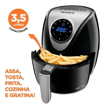 Fritadeira Elétrica Family Inox Digital Af-30 Mondial 110v