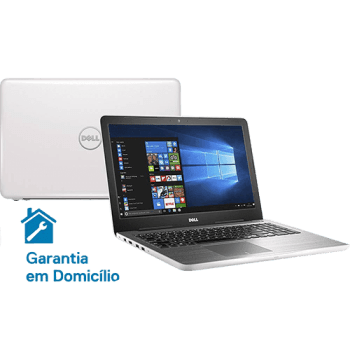 Notebook Dell Inspiron i15-5567-A30B Intel Core i5 8GB (AMD Radeon R7 M445 de 2GB) 1TB Tela LED 15,6" Windows 10 - Branco