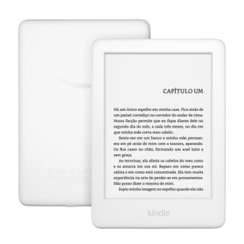 E-reader Amazon Kindle 10ªGeração Branco Tela de 6" Wi-Fi 8GB de Memória Iluminação Embutida