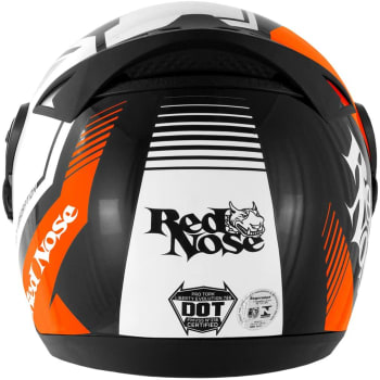 Pro Tork Capacete Evolution G6 Red Nose Rn-01 60 multicor (Preto/Branco/Laranja)