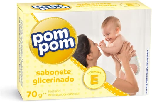 5 Unidades - Sabonete Pom Pom Glicerinado 70g