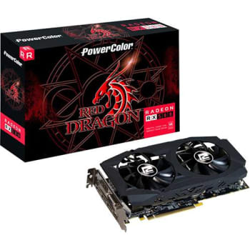 Placa de Video VGA AMD Powercolor Radeon Rx 580 8GB Red Dragon Axrx 580 8gbd5-3dhdv2/oc