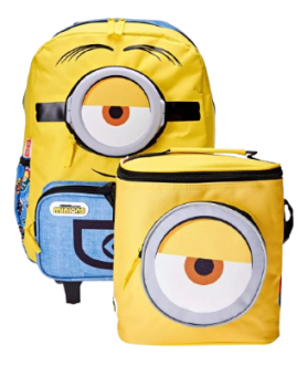 Kit Mochila De Rodinha E Lancheira Minions X Grande Sestini