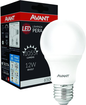 Lâmpada LED Avant Bulbo 12w Soquete E27 - Luz Branca - Bivolt