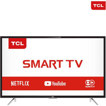Smart TV LED 43'' Semp Toshiba TCL 43S4900 Full HD com Conversor Digital 3 HDMI 2 USB Wi-Fi 60Hz Preta