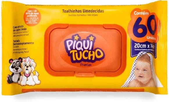 Banho Fresh Toalhinhas Umed Piquitucho Premium Com 60 Pcs