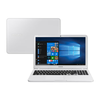 Notebook Samsung Intel Core i3 4GB 1TB Tela 15,6" Windows 10 Home Essentials NP350XAA-KF4BR Branco